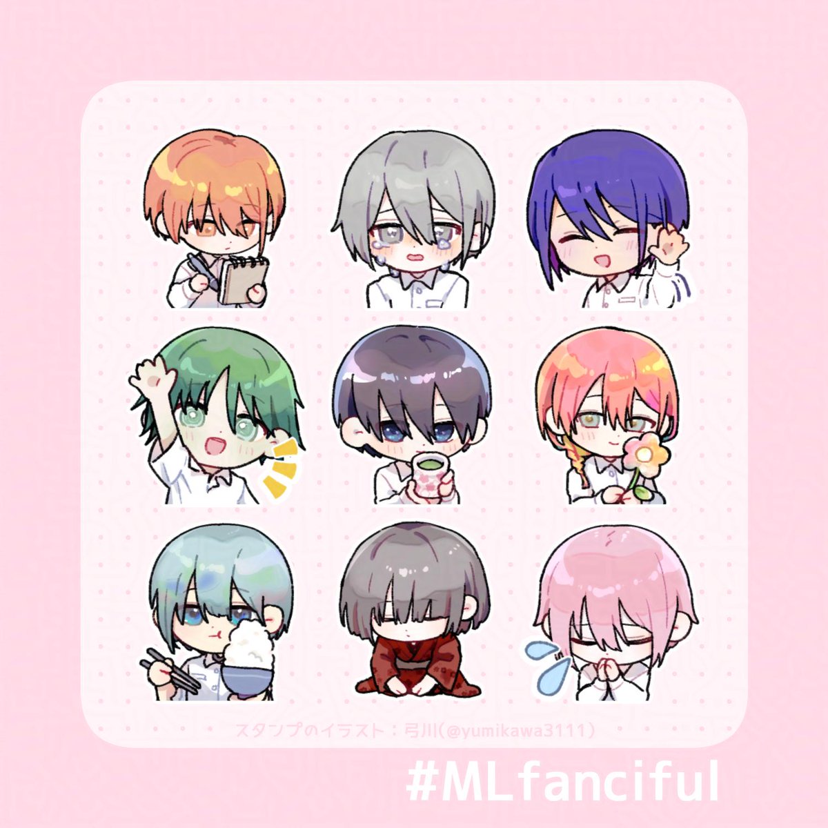 yumikawa_3's tweet photo. #MLfanciful のみんなのミニイラスト描いてみた! https://t.co/eXbbosEWuH