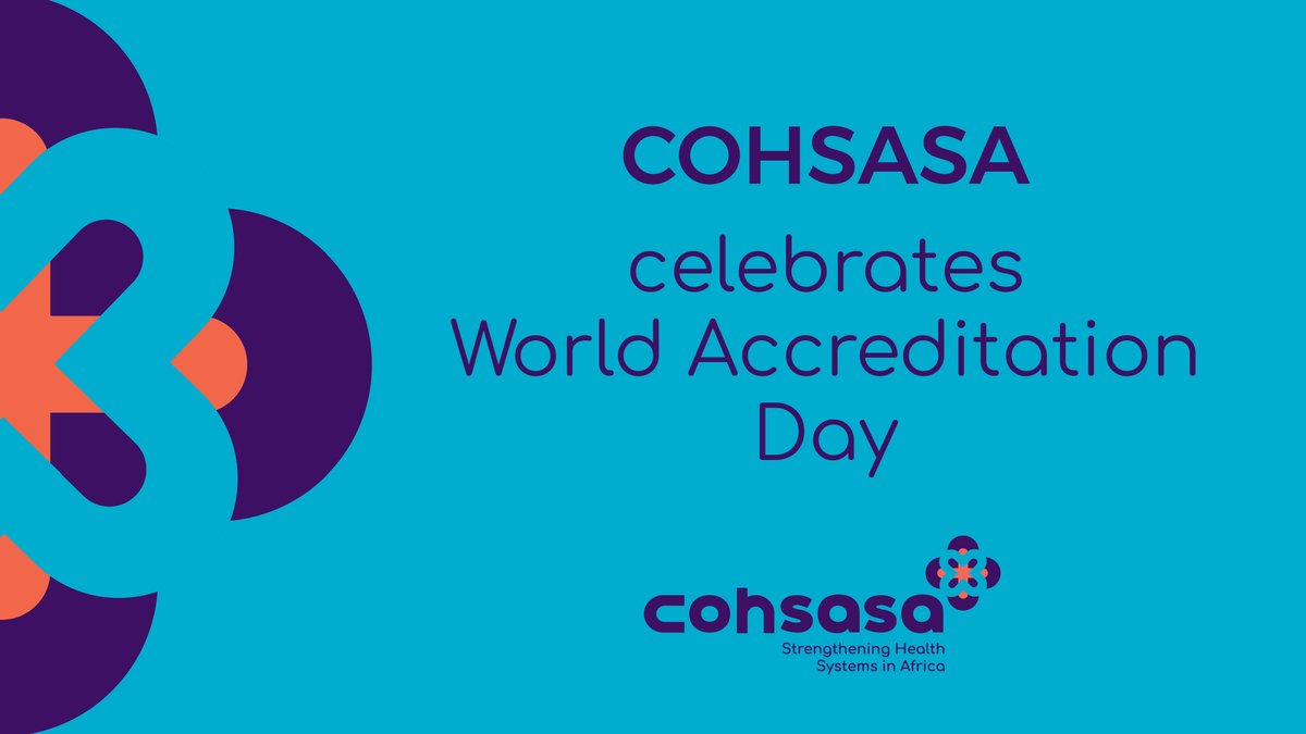 COHSASA's tweet photo. 𝗧𝗼𝗱𝗮𝘆 (𝗝𝘂𝗻𝗲 𝟵) 𝗶𝘀 𝗪𝗼𝗿𝗹𝗱 𝗔𝗰𝗰𝗿𝗲𝗱𝗶𝘁𝗮𝘁𝗶𝗼𝗻 𝗗𝗮𝘆. 
As the leading healthcare facility accreditation body in sub-Saharan Africa, COHSASA marks this occasion by championing stronger health systems and promoting safe, high-quality care for every patient.

#Accreditation #PatientSafety #Healthcare