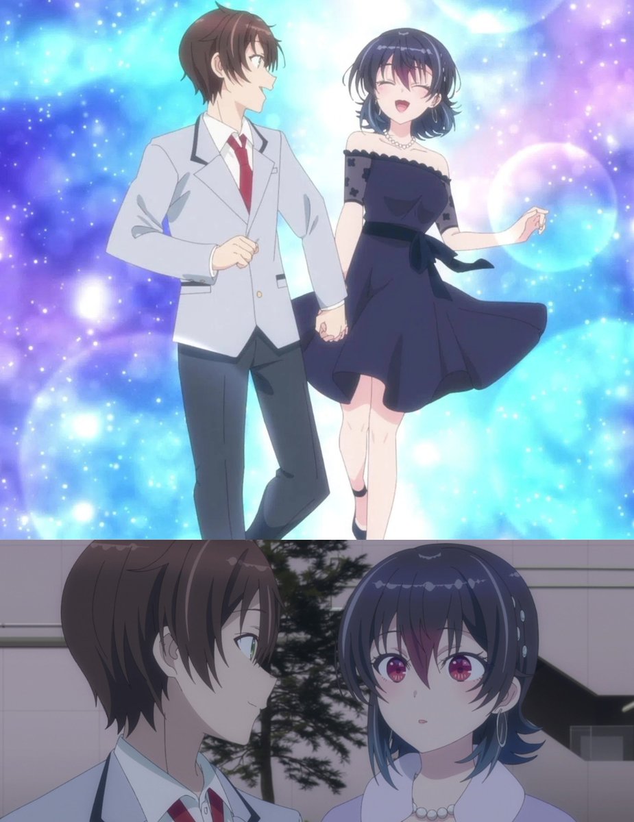 Rixi0303's tweet photo. Anime vs Manga 🌹

"Dad, there's this girl I like right now. She's the first friend I ever made in my life and the girl who taught me how to love" 

What a smooth introduction of future girlfriend to your parents woww 🥹

#クラにか https://t.co/iURCykixqE