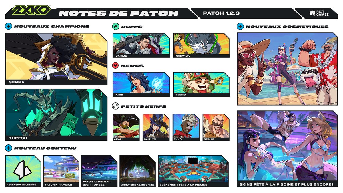 2XKOFR's tweet photo. Le patch 1.2.3 arrive le 9 juin. Trouvez votre duo et découvrez les nouveautés ci-dessous. https://t.co/INFCDD4Afx