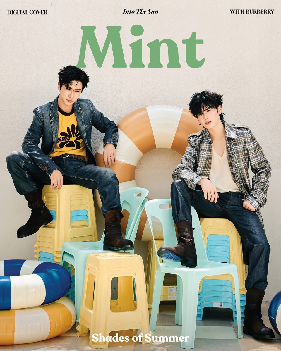 GMMTV's tweet photo. พบกับ ‘เพิร์ธ-แซนต้า’ บนปก #MintDigitalCover ประจำเดือนมิถุนายน 2026 กับลุคใหม่รับลมร้อนจากคอลเล็กชั่น High Summer 2026 และ Summer 2026 ของ Burberry ถ่ายทอดสไตล์อันจัดจ้านและทรงพลัง จากสีสันสไตล์คัลเลอร์บล็อก แทรกความสดใสของลาย Burberry Check และโลโก้ไอคอนิก Equestrian Knight อัศวินบนหลังม้าได้อย่างมีชีวิตชีวา

เตรียมพบกับดิจิทัลคอนเทนต์สุดเอ็กซ์คลูซีฟจาก ’เพิร์ธ-แซนต้า‘ ได้ทุกช่องทางออนไลน์ของ Mint Magazine 

#PerthSantaXMintMagTH @mintmag_th 
#Burberry @Burberry 
#PerthSanta @perthppe @Ppsanta 
#MintMagTH 
#GMMTV