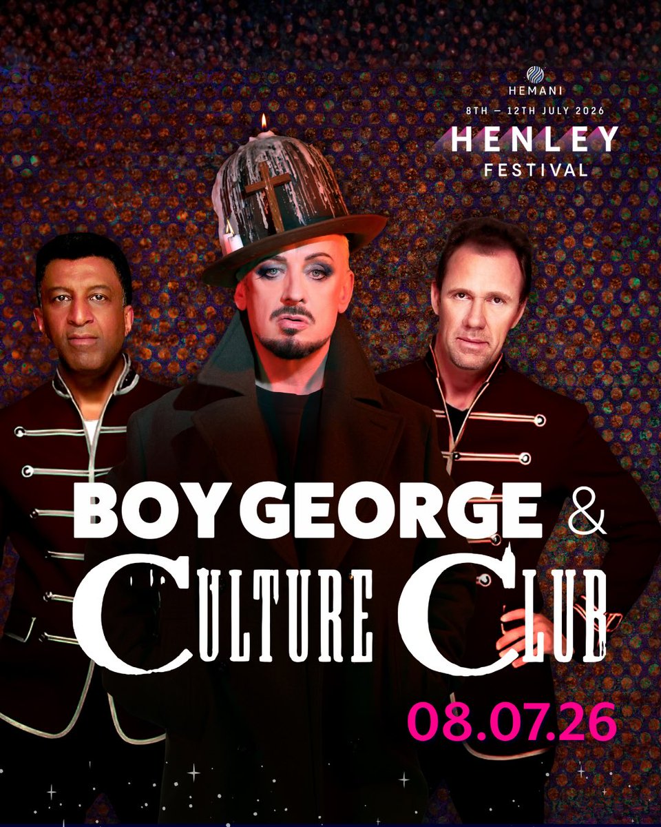 RealCultureClub's tweet photo. One month to go! We are headlining the Henley Festival on July 8th, performing on a floating stage on the River Thames at the UK's only black-tie music festival. We cannot wait to see you in your finest...

Tickets are still available:
https://t.co/XatNC4MJBC https://t.co/Xc0X33tiQF