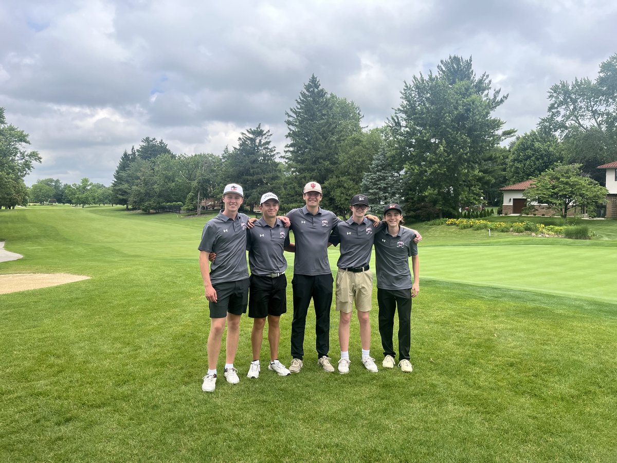 BCSPatriotsGolf's tweet photo. Sadly, we bow out in Ulen. 

Decorated Sr. Liam Swan narrowly misses out on regional qualifying. Hats off to this group, who rewrote every team and individual school record this season. Thank you, Sr.'s Liam and Caleb Endress. 🙏⛳️

@BCS_Patriots @Fromthecartpath @indianahsgolf https://t.co/JCICgPjEf6