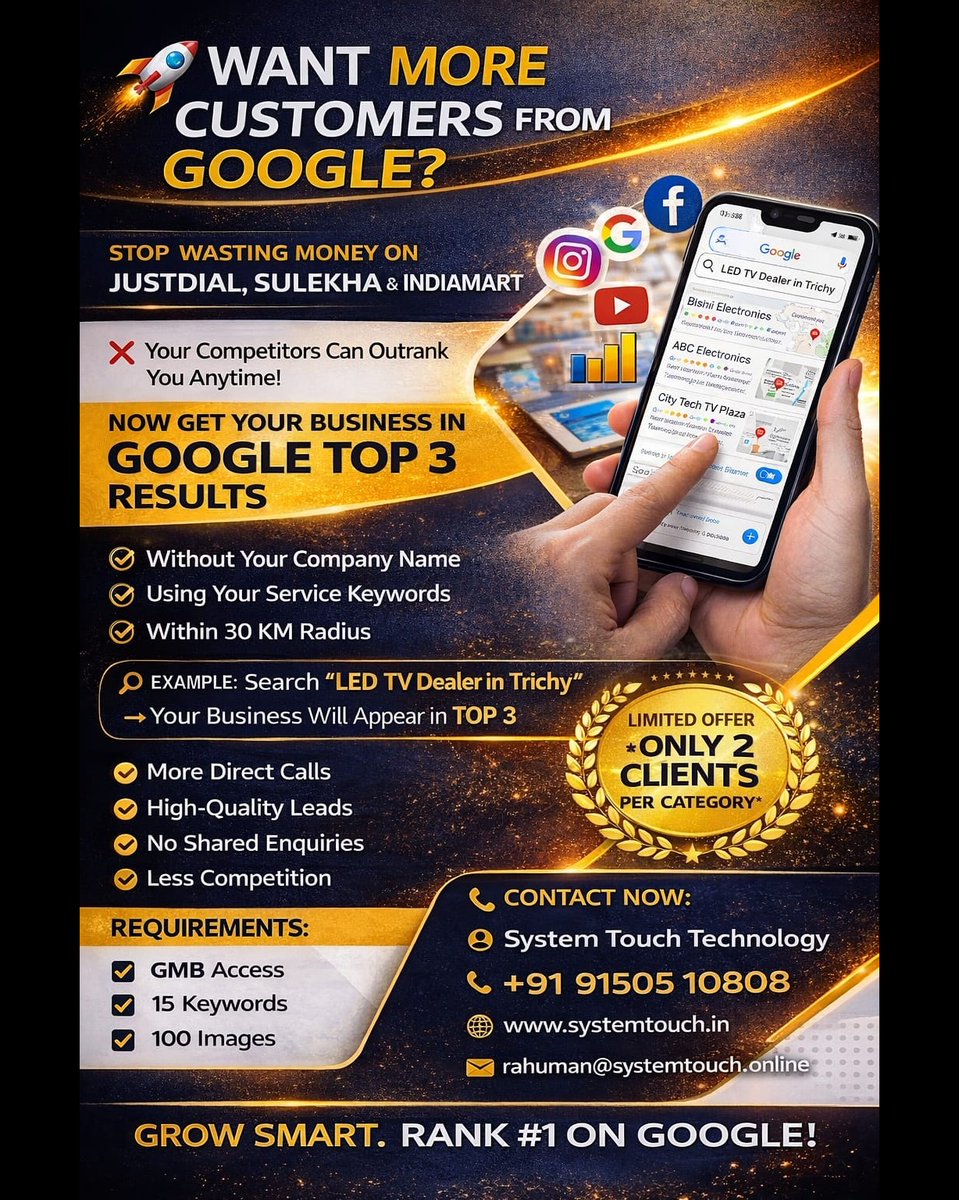 systemtouchs's tweet photo. 🌐 Website Promotion in Palakarai trichy | System Touch Technology ✨🌐 Website Promotion in Palakarai trichy | System Touch Technology https://t.co/wFdN7FNFil