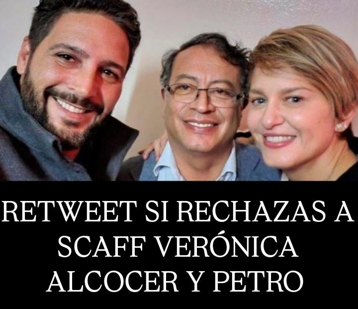 DELAESPRIELLAEL's tweet photo. 🚨ÚLTIMA HORA🚨
Abelardo De La Espriella ELIMINARÁ LA MAFIA PETRISTA!
Abelardo llevará a la justicia a Petro Alcocer y agmeth Scaff!
FUERA PETRO Y CEPEDA!
ABELARDO PRESIDENTE!
RETWEET Y SIGUENOS 🔁 SI RECHAZAS A  PETRO
#Abelardo #Keiko #Peru #Morelos #Junior #Nacional #Colombia https://t.co/J3YJwzpmXQ
