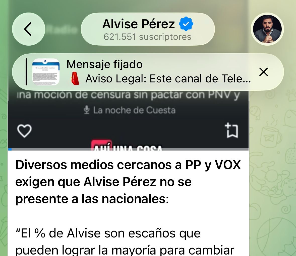 alex_aramberri's tweet photo. 🚨#SeAcabóLaFarsa Alvise, cazado comprando suscriptores en su Telegram para inflar artificialmente sus seguidores

- Del 4 de junio (605k) al 8 de junio (594K) pierde una media de 2.700 al día

- De repente hoy pasa a más de 621K en unas horas

Lleva tiempo repitiendo este patrón https://t.co/Y2K63IG7iO