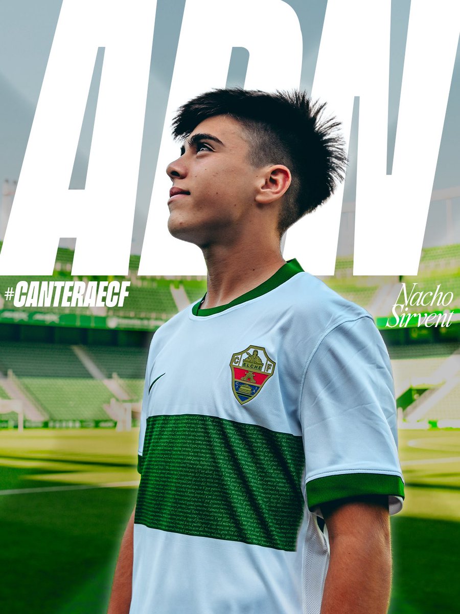 futbolbaseECF's tweet photo. 𝐍𝐚𝐜𝐡𝐨 𝐒𝐢𝐫𝐯𝐞𝐧𝐭, 𝐀𝐃𝐍 #𝐂𝐚𝐧𝐭𝐞𝐫𝐚𝐄𝐂𝐅 💚

Cinco temporadas creciendo con la franja. Desde que llegó en benjamín de segundo año, Nacho ha ido creciendo hasta formar parte del Infantil Autonómico. 

Mediocentro de trabajo constante, de los que aparecen en todas las zonas del campo y siempre dispuesto a ayudar al equipo.

Seguimos construyendo un buen camino 🫱🏻‍🫲🏼