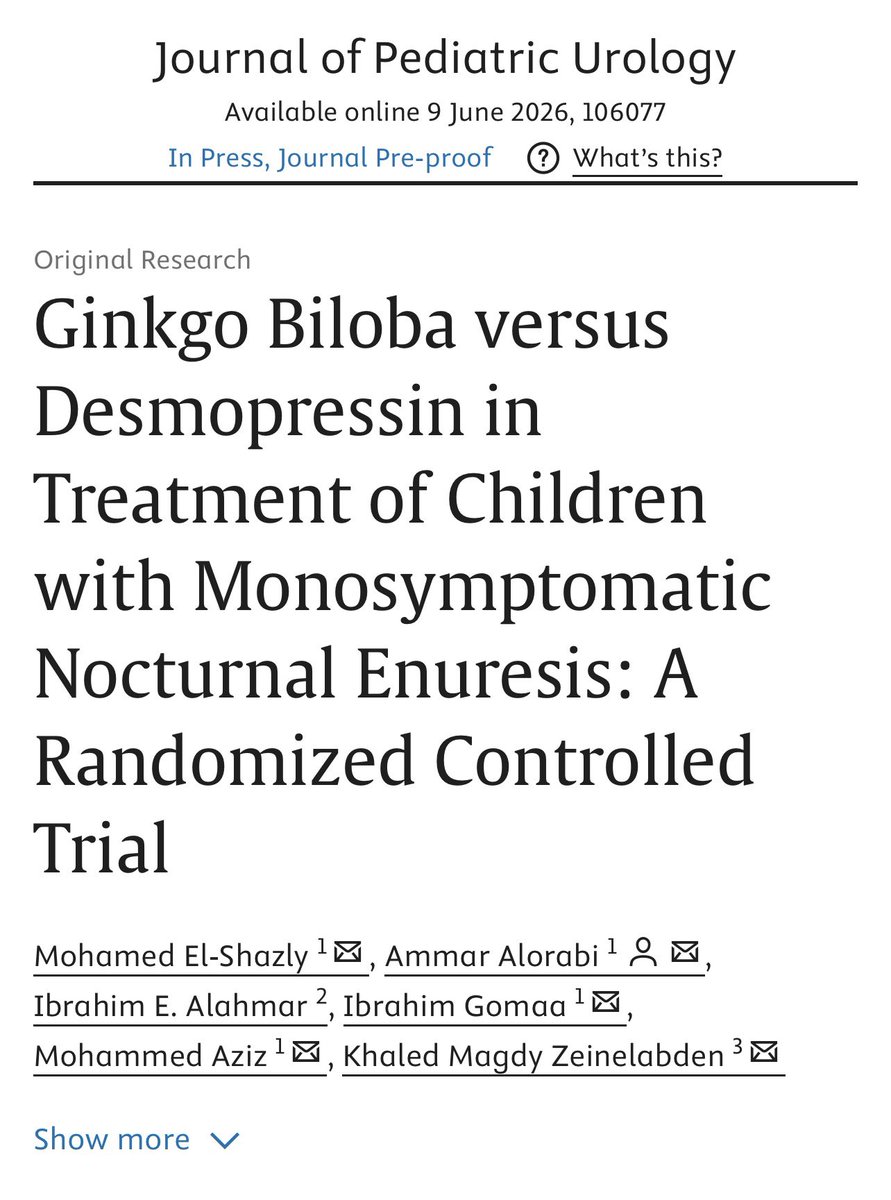 mohamed92902484's tweet photo. Read our recent publication
to find safe herbal drug ( Ginko biloba ) that can improve arousal and abnormal sleep pattern to decrease relapse after desmopressin withdrawal 

https://t.co/tDRcVd6WdQ https://t.co/oM5NQDlFGK