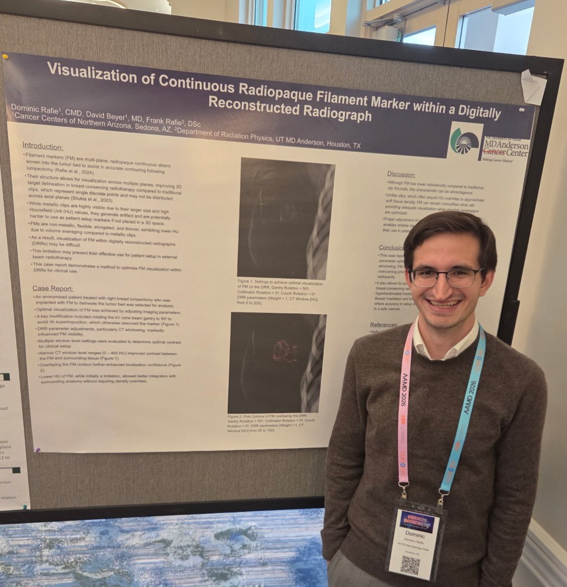 AlexVayser's tweet photo. Congratulations to Dominic Rafie, Dr @d__beyer  and Dr. Frank Rafie on their research presented at @med_dosimetry https://t.co/wHTQJ6FdAO