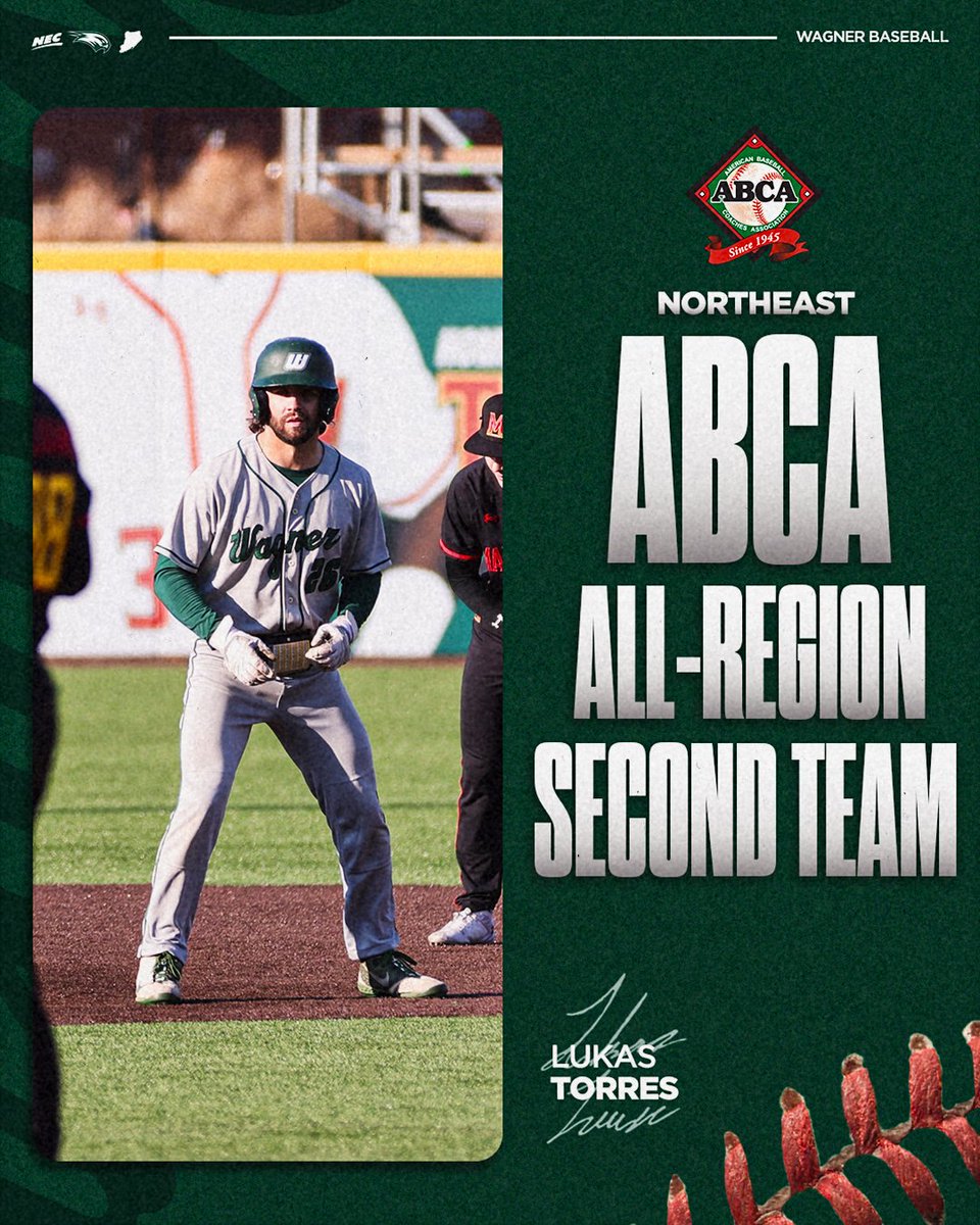 WagBaseball's tweet photo. More accolades for the Duke ✅

Lukas Torres has been selected as a member of the ABCA's Northeast All-Region second team.

#Earned https://t.co/4ZSwYPDmNB