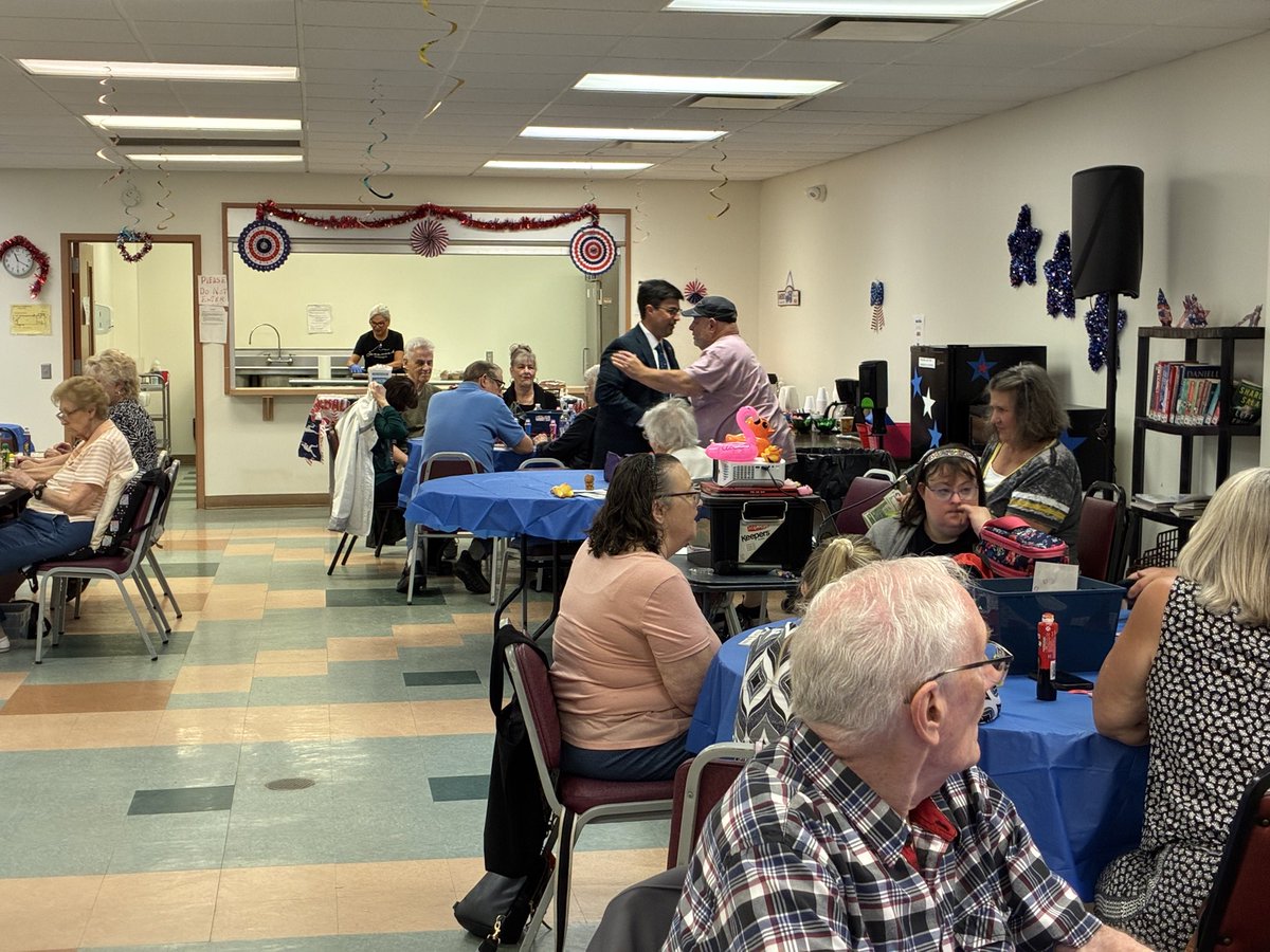 CoreyOConnorPA's tweet photo. Stopped by the Overbrook Senior Center today to say hello, check in with the seniors, and see how bingo was going — these community spaces are tremendous neighborhood assets that promote social connections, combat isolation &amp; help residents stay active and engaged. https://t.co/gTqrSzzX8n