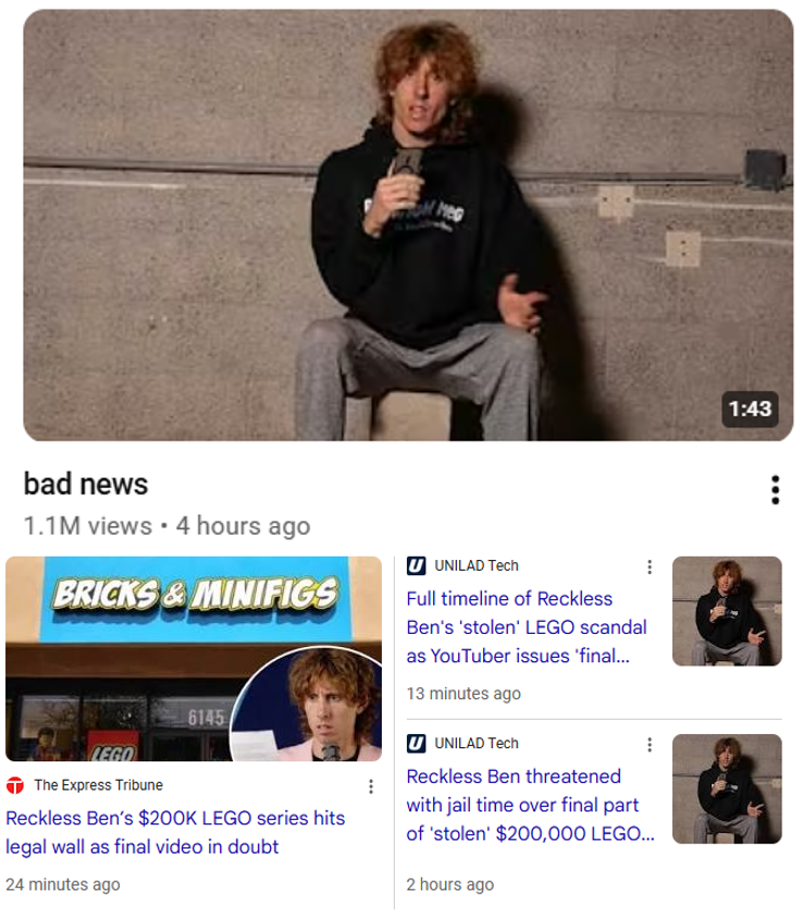 AI_EmeraldApple's tweet photo. If you thought the Bricks and MiniFigs drama was over, nope, and it got even hotter as they threatened Ben with Jail time if he even mentions the name of the company.

This isn't isolated. On the QRT, there is a Utah man who posted that the same American Fork PD told him his $527k construction loan fraud was a “civil case”. They told him that they wouldn’t investigate and were told to go hire a lawyer. This person has been fighting it for 7 years... and yes... This is the SAME department that treated Reckless Ben like a criminal while defending Bricks and minifigs. The same Mormon mafia circles...

It's the same problem wherever there are parallel societies. They circle the wagons, handle threats internally, and it's far worse than any kind of "small town" mentality.

If you browse social media, there are tons of other stories of people losing five to six-figure dollar sums in franchise deals, scams, contractor disputes, property fraud, and family business-related thefts in Mormon hotspots against people who aren't. 

Every other complaint follows the same pattern where the PD tells them it's civil and they don't investigate... "go hire a lawyer."

It doesn't help that there is an overrepresentation of Mormons in the FBI-CIA and many law enforcement agencies that look the other way all too many times.

If the Mormons want to squelch the drama, hold the fraudsters, scammers, and the corrupt accountable instead of trying to silence the critics.  Or else the Streisand effect is going to get louder.