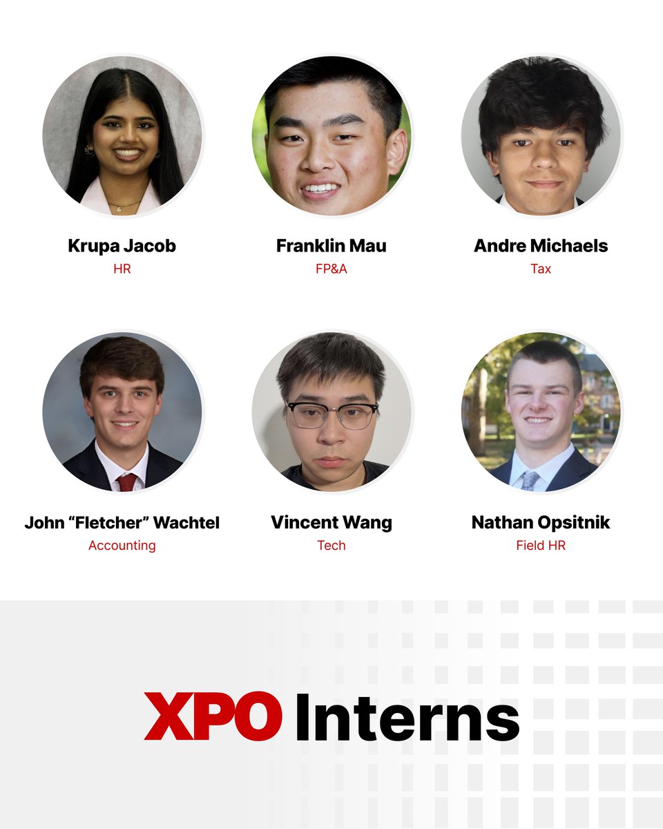 XPOLogistics's tweet photo. Welcome to our class of summer interns! This talented group of students is already hard at work on projects across our company, gaining the hands-on experience and skills that will shape their future careers. We’re excited to have you on our team! https://t.co/IrOvpOMM91