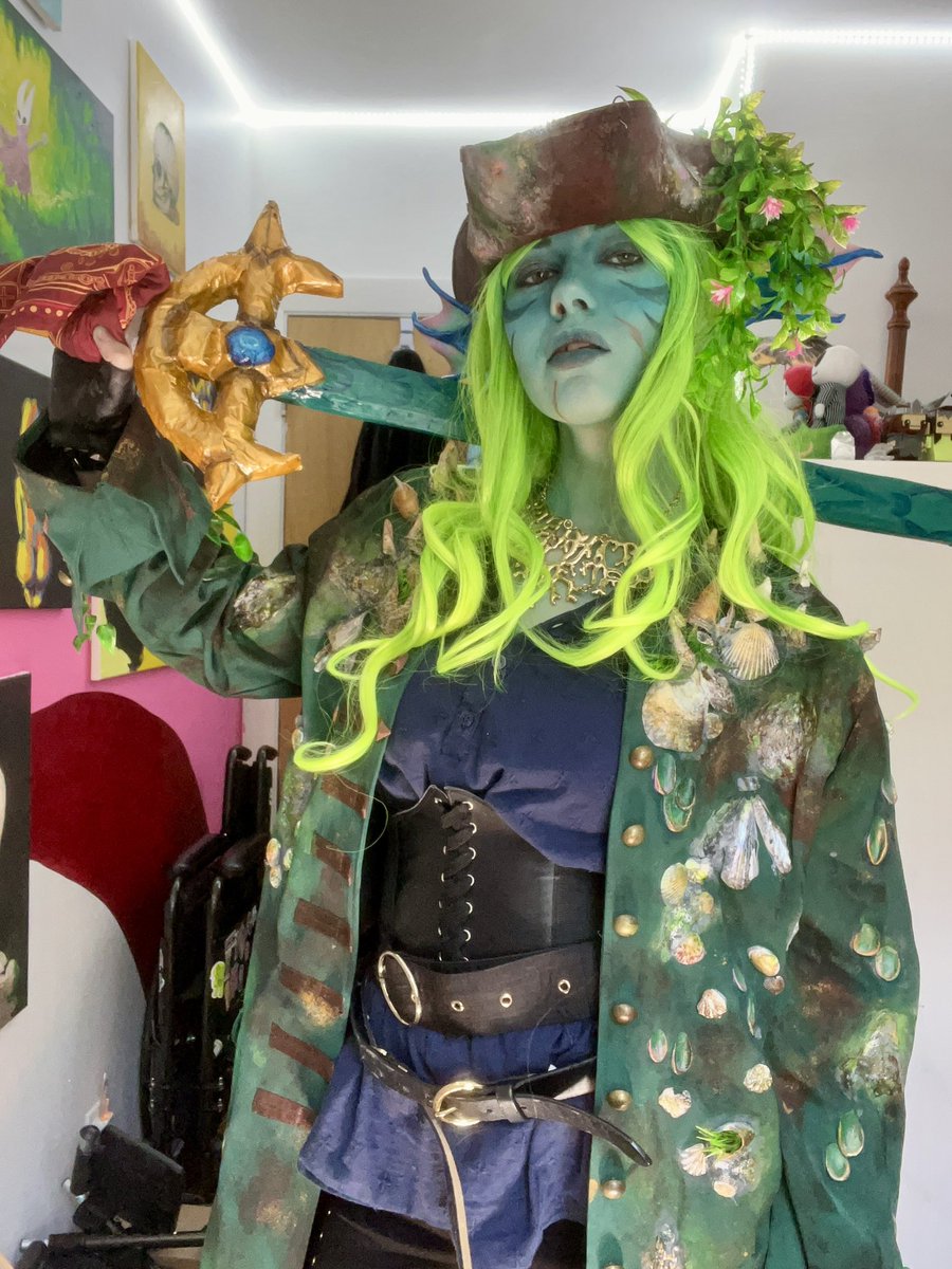 UrAPghost's tweet photo. Part 2 of my Captain Gillion Tidestrider cosplay 
#jrwi #jrwishow #jrwiriptide #jrwicosplay #gilliontidestrider https://t.co/DamuEqwT45