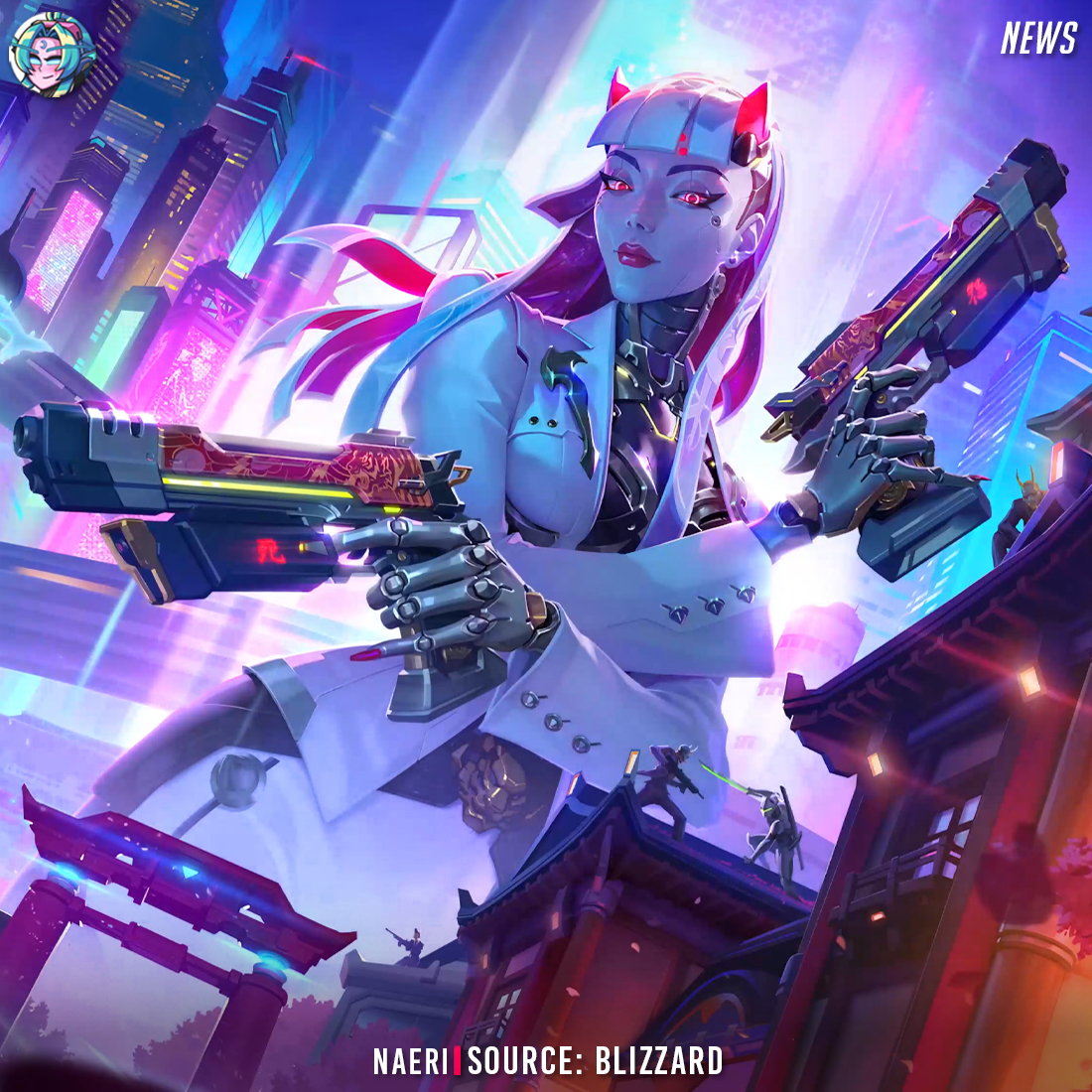 OverwatchNaeri's tweet photo. Overwatch New Hero 'Shion' In-game Art Look 🇯🇵

Find out what happens next in the Reign of Talon when #Overwatch Season 3: Into the Tiger’s Den arrives on June 16 ⛩️✨ https://t.co/hCU205onGg
