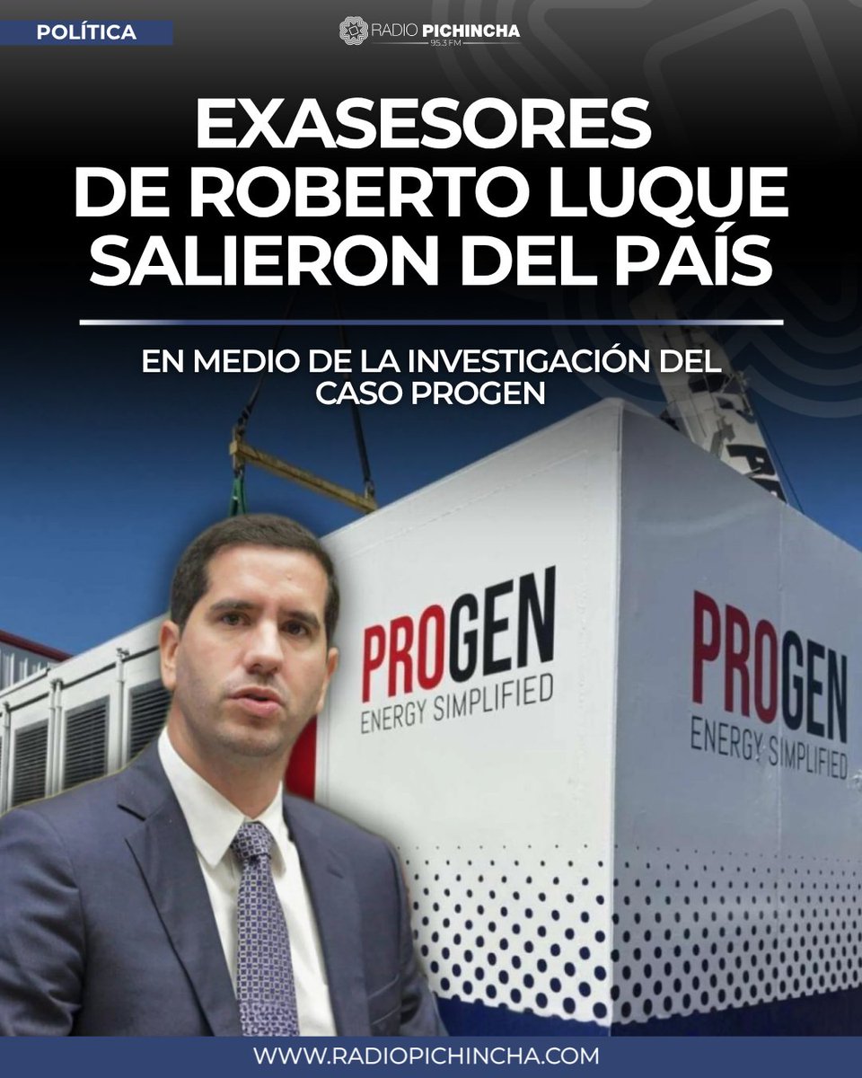 radio_pichincha's tweet photo. 🏛️#Política | Los nombres de ambos aparecen en testimonios, documentos oficiales y diligencias relacionadas con los contratos de generación eléctrica adjudicados a Progen.
#LaRadioDeLasNoticias 
Los detalles⤵️
https://t.co/UJgihD7Ky3 https://t.co/1aLjx213YR