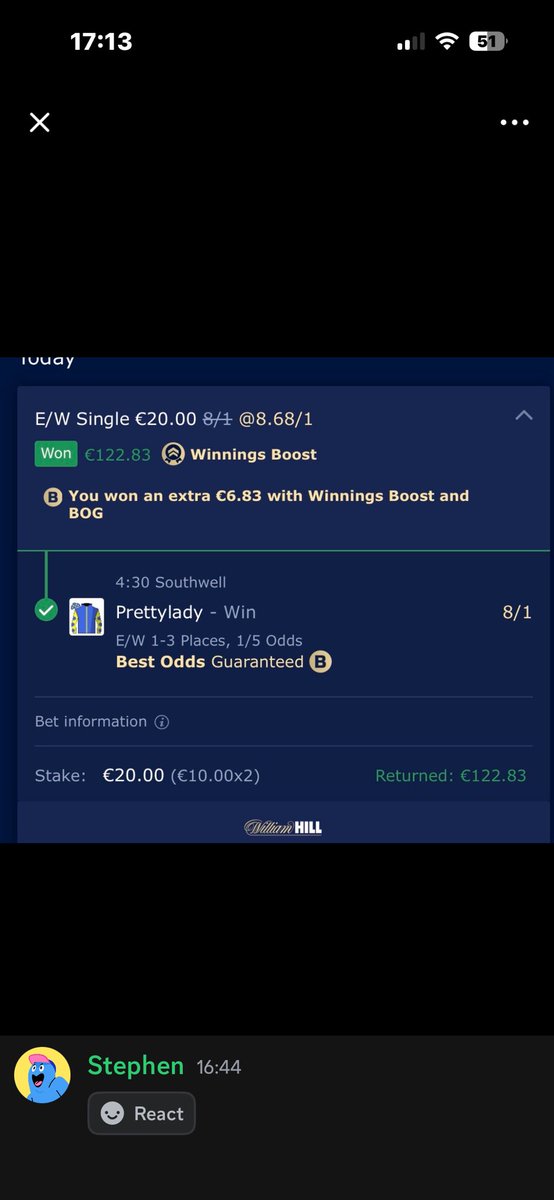 TICCircleTips's tweet photo. Boom 💥 Prettylady romps in at 7s….. We told the discord at 12.10…. https://t.co/ayshamm9u3
