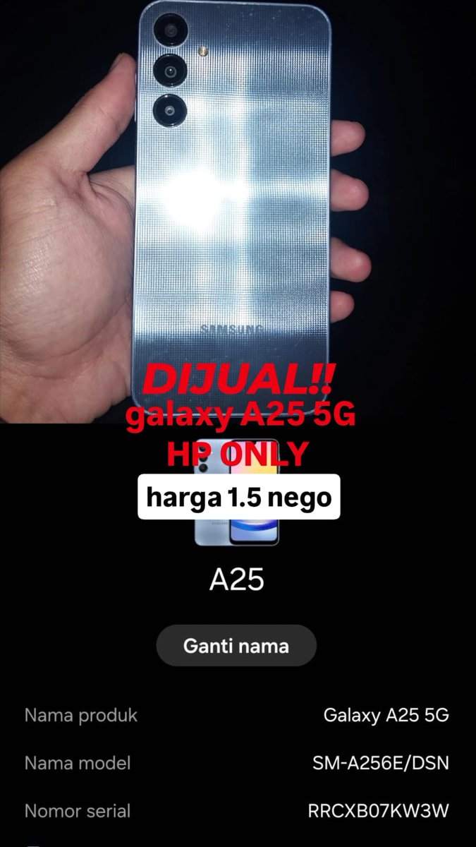cranberz's tweet photo. wts hp samsung galaxy A25 5G #zonauang cod malang kota yaahh https://t.co/vTCescBl90