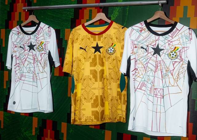 Authenticdj_09's tweet photo. The Official Top 5 Jersey Rankings at the 2026 Fifa World Cup..
1. Ghana 🇬🇭– Puma  
2. Brazil 🇧🇷 – Nike  
3. England 🏴󠁧󠁢󠁥󠁮󠁧󠁿 – Nike  
4. Germany 🇩🇪– Adidas  
5. Morocco 🇲🇦– Puma  

Ghana’s 🇬🇭 jersey: Folkloric Ananse design woven with vivid kente elements. https://t.co/g7sgDoW1dd