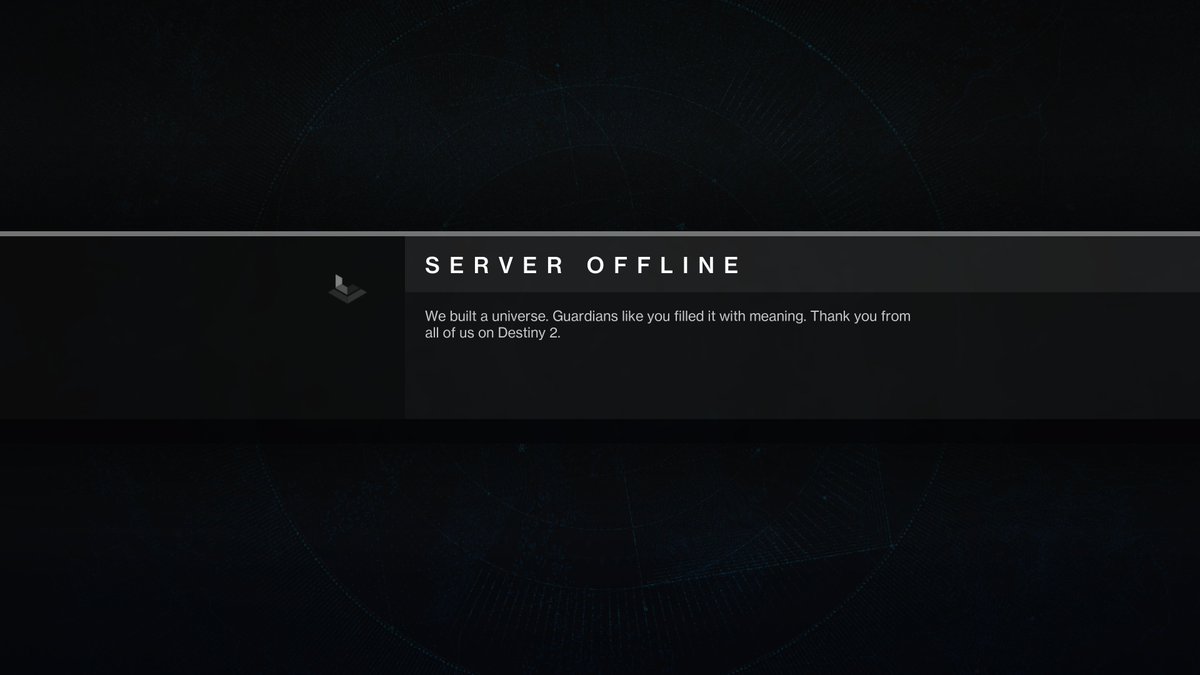 Jarvenis's tweet photo. Destiny was never just about loot.

- It was about logging on after a bad day.
- Meeting friends you'd never have known otherwise.
- Sharing victories with people you'd never met.

"We built a universe. Guardians like you filled it with meaning." And every one of us helped write that story. ❤️ #Destiny2 #WeWantDestiny3