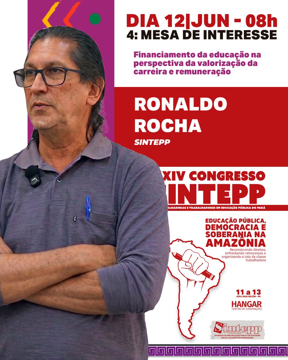 Sintepp's tweet photo. Mesa de Interesse - XXIV Congresso do Sintepp

Financiamento da educação na perspectiva da valorização da carreira e remuneração

12/jun - 8h https://t.co/qXIKTZj7ox