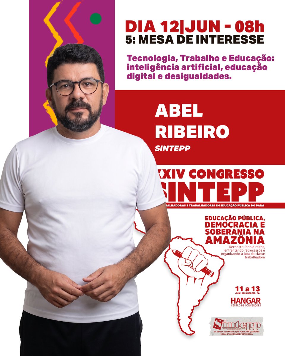 Sintepp's tweet photo. Mesa de Interesse - XXIV Congresso do Sintepp

Tecnologia, Trabalho e Educação: intelegência artificial, educação digital e desigualdades

12/jun - 8h
1 h https://t.co/O3797YttpX