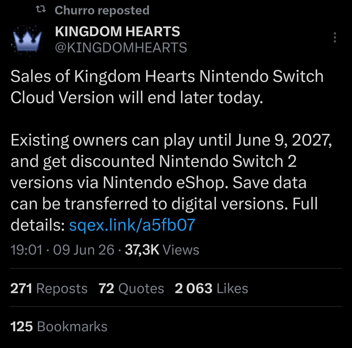 AloneFlaver's tweet photo. The cloud versions of Kingdom Hearts are officially getting delisted! https://t.co/SxVLCga3AF