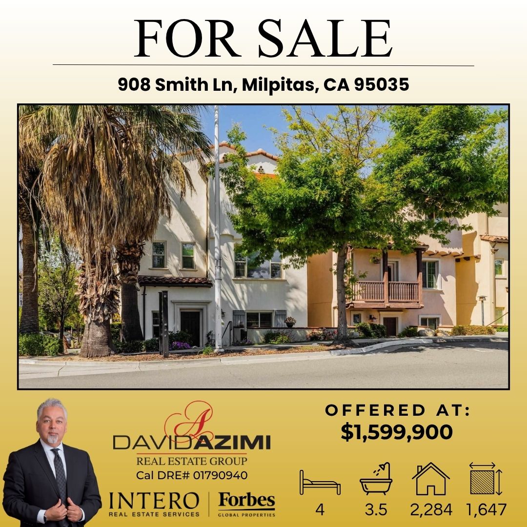 davidazimiRE's tweet photo. FOR SALE - Active Listing!

📍 908 Smith Ln, Milpitas, CA 95035
⠀
Offered at: $1,599,900 

View Listing 🏡 https://t.co/inW5FNwRmo

🎥 Video Walk-thru: https://t.co/LSd69VHCtt

kvCore: https://t.co/86QR3aTQS5 https://t.co/EhHDjo0w1Y