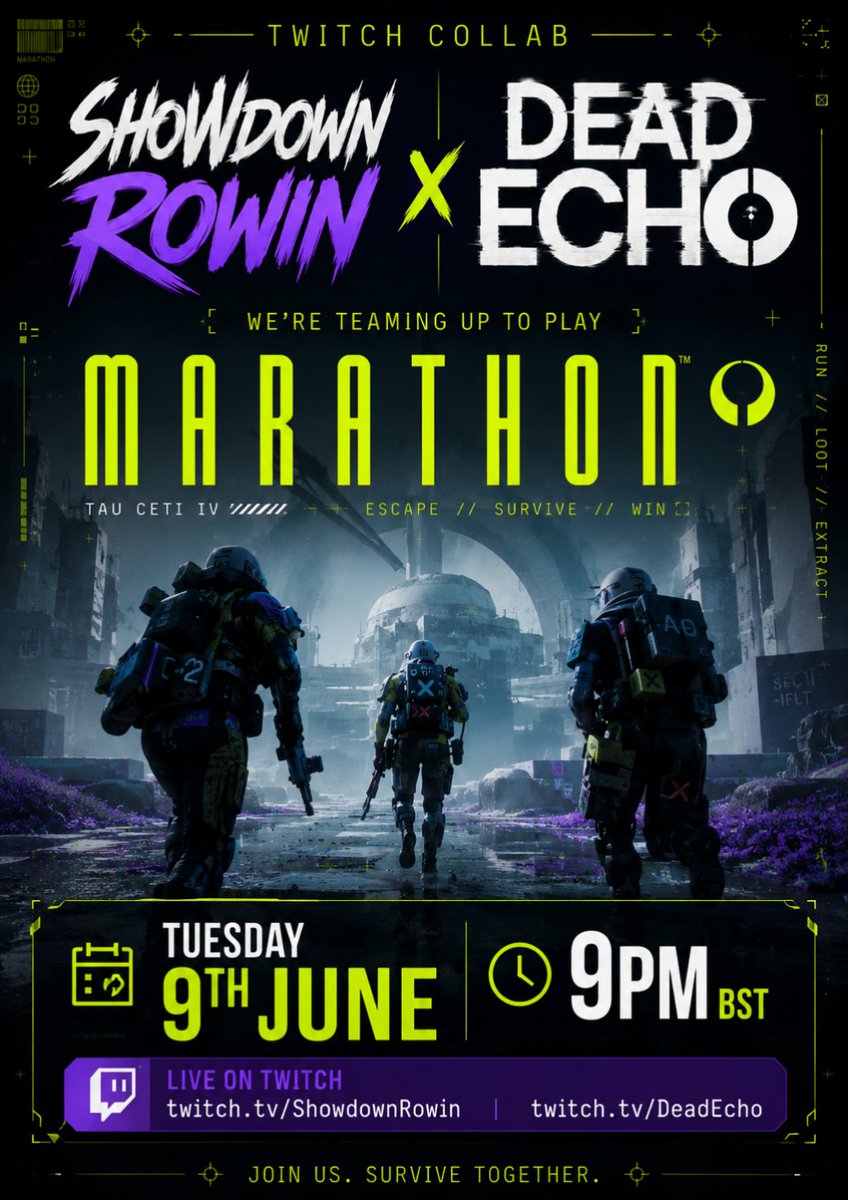 xDead_Echox's tweet photo. Tonight is the night. Less than 3 hours to go and me and Showdown will be coming for all the loot! #marathon #loot #streamer #twitch https://t.co/1Qilt7YnLG