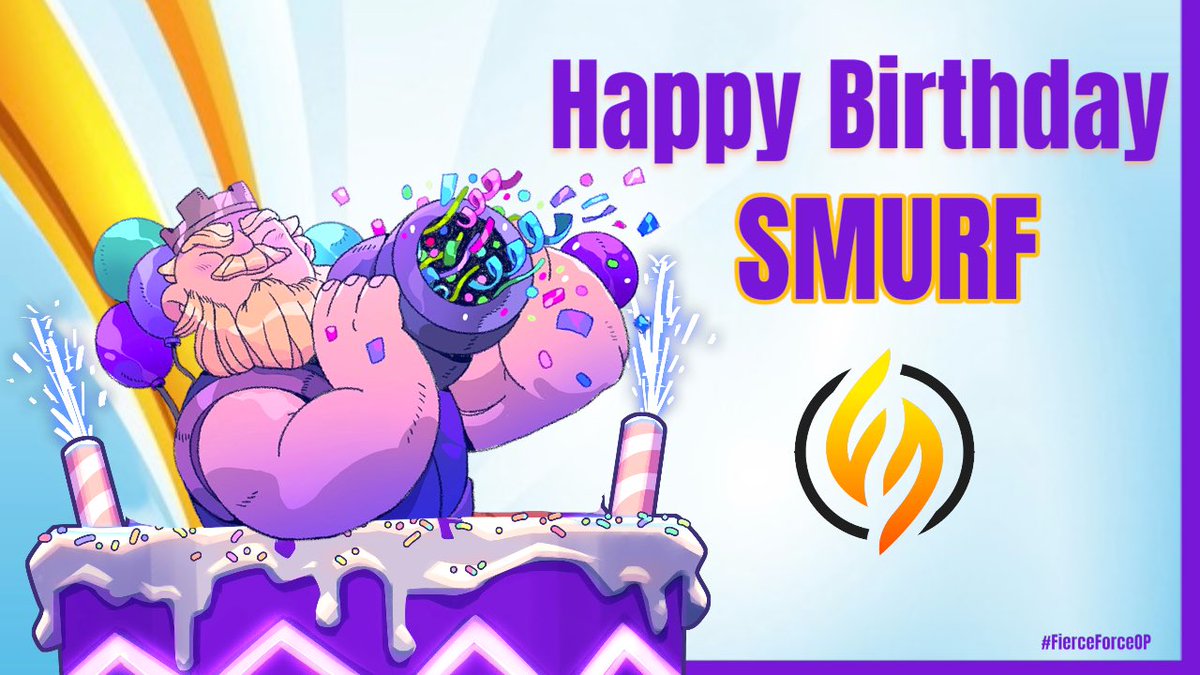 FierceForceOP's tweet photo. HAPPY BIRTHDAY SMURFY WURFY @Smurfblade1337 We hope you have a super sigma awesomelicious birthday https://t.co/7hevIHSRNO