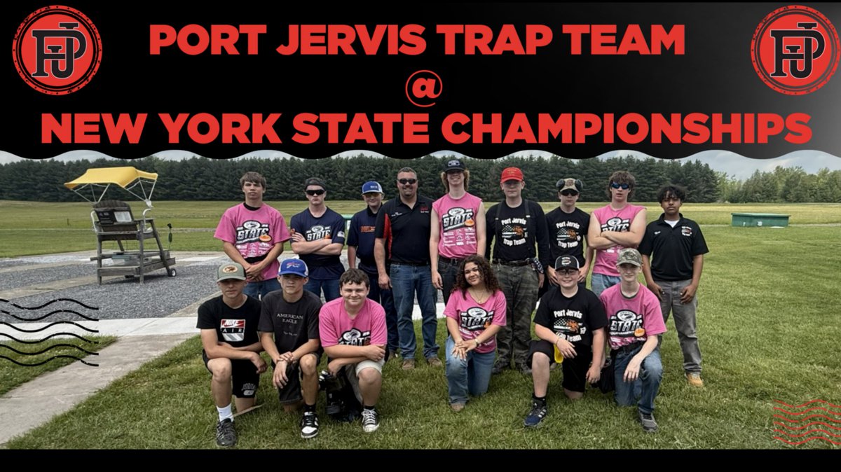PJCSDAthletics's tweet photo. Congratulations to our Port Jervis Trap Team memberts who went to  The New York State High School Clay Target League Championships this past weekend.

We had 14 students who participated in the State Championships in just our 2nd season as a program. https://t.co/Hec8oRnOv3