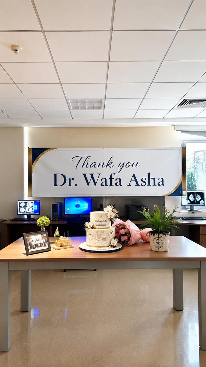 Wafa_Asha's tweet photo. Today, our Radiation Oncology residents surprised me in a way that truly left me speechless.

During my fellowship, one of the mentors who shaped my career told me, “Pay it forward.” I’ve tried to live by those words ever since.(1) https://t.co/V85mtFBFXM