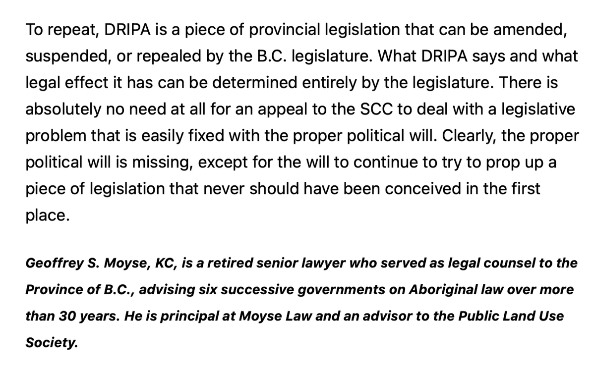 TheReclamare's tweet photo. Good write up in here from @WDiminishment about DRIPA, Dave Eby, and the @bcndp    https://t.co/6TBCGPDPMY https://t.co/PTQVvXtzxe