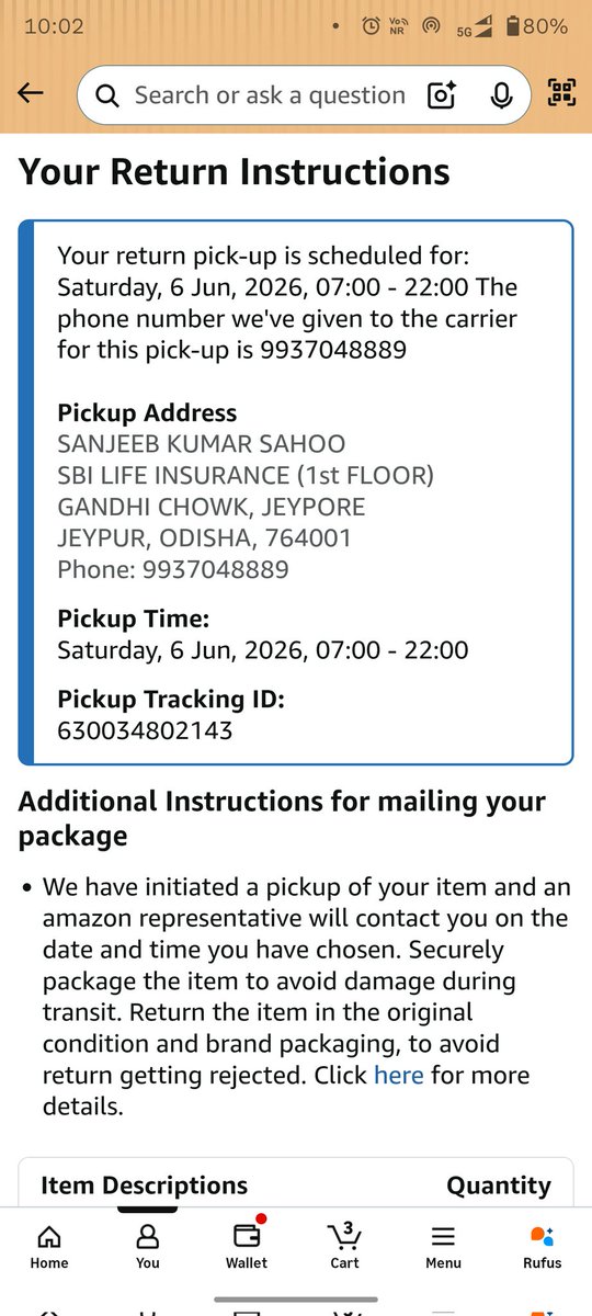SanjeebSahooSS's tweet photo. @amazonIN 
630034802143
Why pick up pending??? https://t.co/47q6Y9KPsE