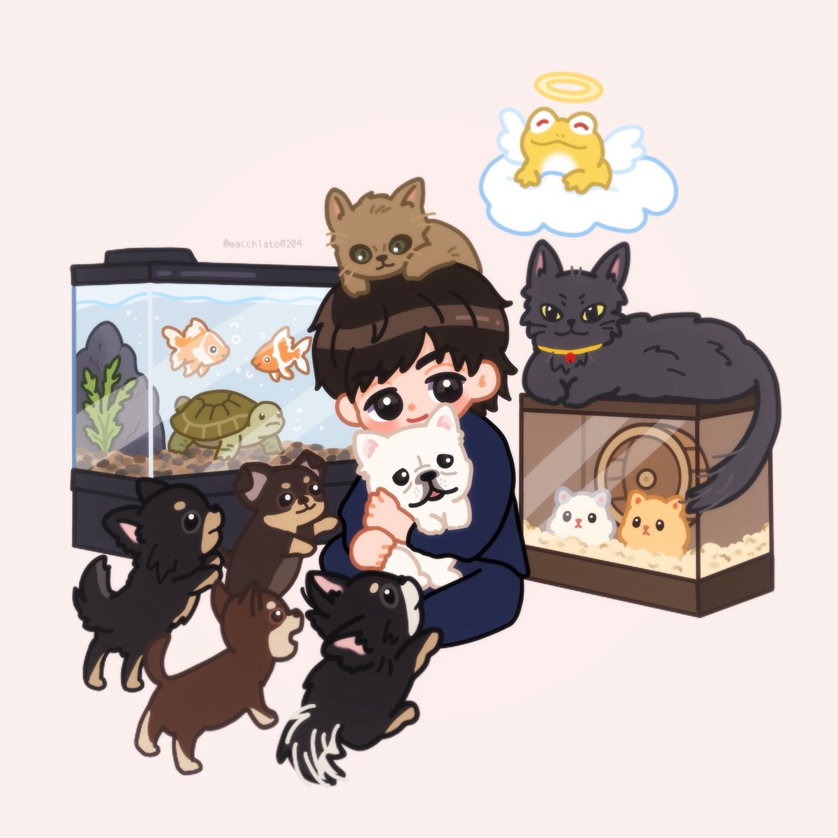 macchiato0204's tweet photo. Aydin Zoo🐈🐈‍⬛🐕‍🦺🐁🐢🐠and more…?
(I still miss Edward 🐸so much na🥹💛)

#จุงอาเชน #JoongArchen @ChenRcj https://t.co/H26vyZm7oo