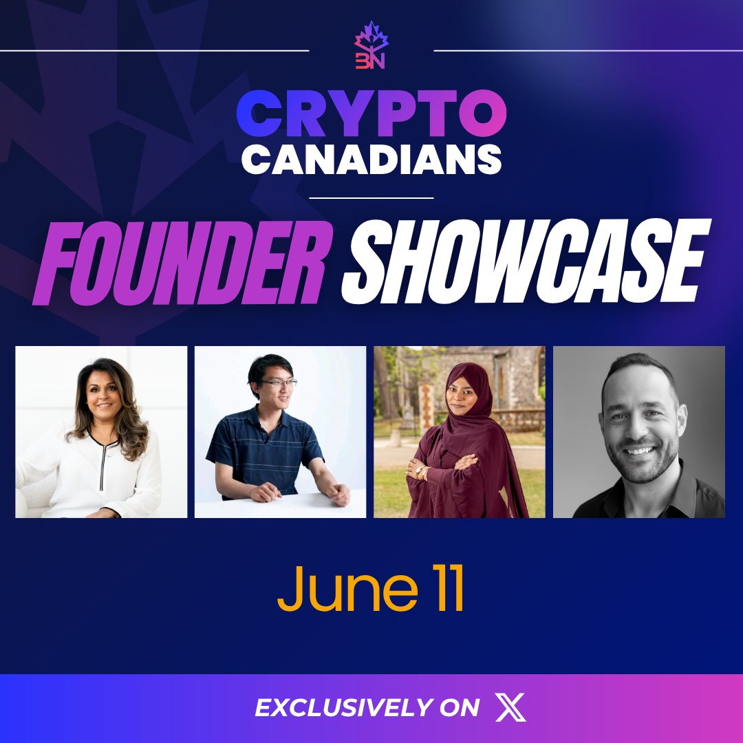 BlockchaiNorth's tweet photo. Can Web3 founders still win in Canada? 🍁   

Capital is tighter. Markets are uncertain. AI is reshaping entire industries.  

Yet some of the most successful companies are built during periods of disruption, not stability. 

Join us for a founder-focused conversation on building in Canada, where opportunities are emerging, and what separates the companies that survive from the ones that thrive.  

Featuring: 
• Sheereen Khan, @Regulativity 
• Jerry Qian (@Lightswarm), @OPTNLabs
• Sam Drissi (@sam_drissi), @HumanIP
• Athika Fatima (@athikafz), @oneheart_p 

This Thursday at noon! https://t.co/kuhgDF48Wb