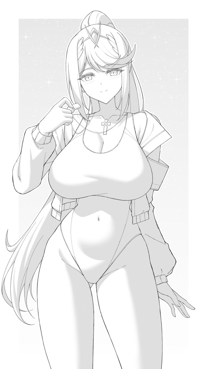 mzrz555's tweet photo. i was actually Sketching Mythra during the Direct, i dont expect any Xenoblade Announcement until 2027 tbh. https://t.co/IlyRWrNgmJ