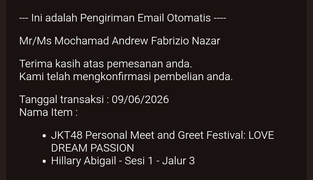 afabriziio_'s tweet photo. As always gacor terus @joki_48 and see u @Lily_JKT48 https://t.co/kiFeEz0pej