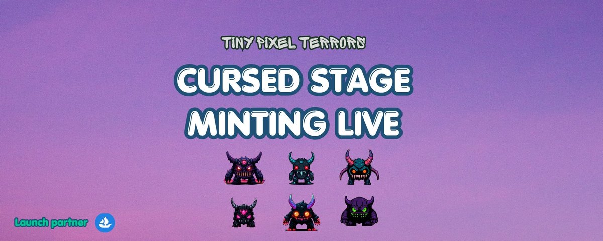 TinyPxlTerrors's tweet photo. Cursed Stage minting Live 👾 https://t.co/idchOLM94p