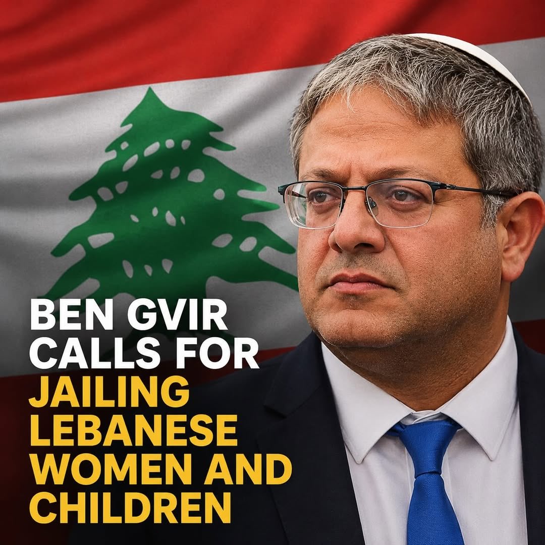 EyeonPalestine's tweet photo. Itamar Ben-Gvir called for the detention of Lebanese women and children, saying:

“We need to think outside the box. Occupying territory and killing large numbers is important, but arresting their women and children and taking them to prison is what hurts them the most.” https://t.co/lmkJ1u1p7F