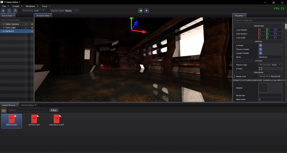 Q3DDeveloper's tweet photo. ok fixed the raytracing problem where not all reflections were rendering correctly. #gamedev #indiedev #virtual3d https://t.co/vNAHb8RluV