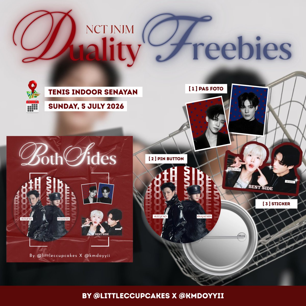 littleccupcakes's tweet photo. ˙ . 🧺 ᵎᵎ˙ Freebies Fanmeeting NCTJNJM Duality in Jakarta 𖦹˙—
.ᐟ by @littleccupcakes &amp; @kmdoyyii

☆` Limited qty
☆` Tnc in pict
☆` Time tba

‧₊ rt &amp; like are appreciated<𝟑 .ᐟ

#NCTJNJM_FANMEETING_TOUR_JAKARTA  #NCTJNJM_FANMEETING_TOUR_DUALITY https://t.co/zT2oxQdqRk