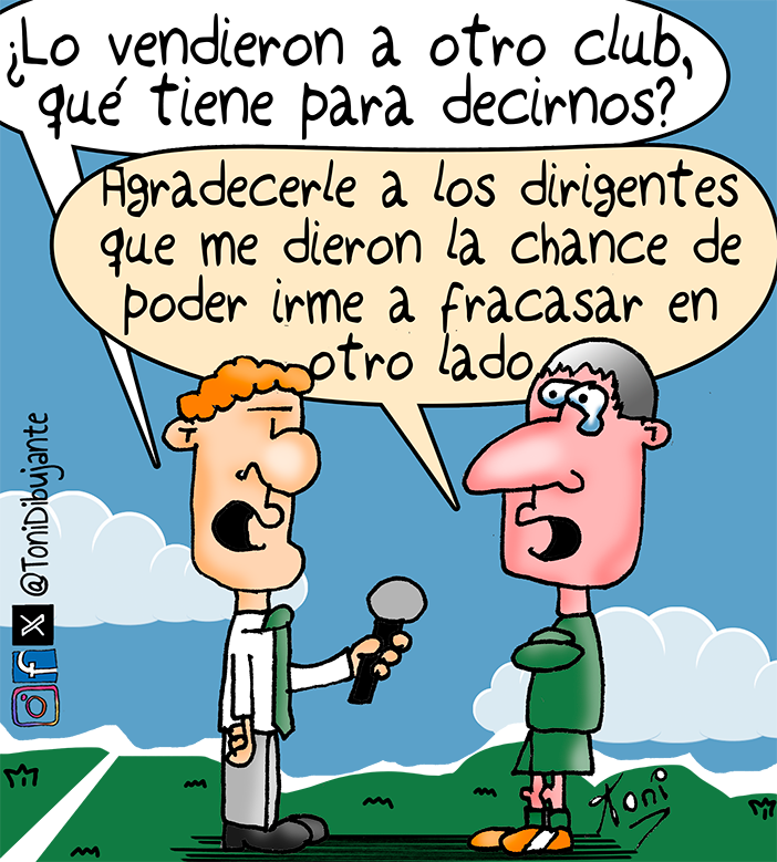 DonPatadon's tweet photo. Oportunidad
Por @ToniDibujante 

#HumorGrafico #Futbol 

https://t.co/j1UKj86S7Y https://t.co/RtKVzmvSAS