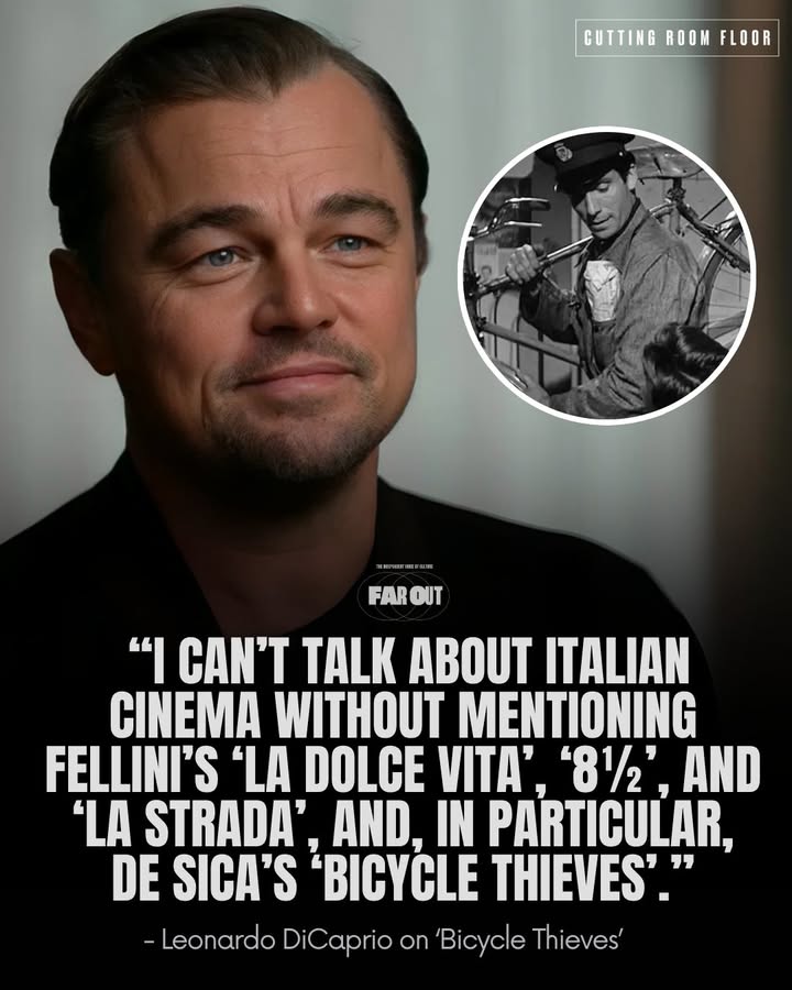 FarOutCinema's tweet photo. Leonardo DiCaprio named Vittorio De Sica's 'Bicycle Thieves' as " one of the most perfect films I’ve ever seen." 🎥👇 https://t.co/QGlnQF4eat