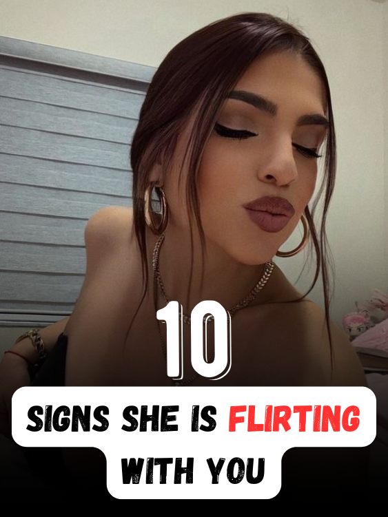DatingTitan's tweet photo. 10 Signs She Is Flirting With You🔥 

Most guys miss these and stay stuck in the friendzone forever.  

If you see 3+, she’s into you. Let’s go👇 https://t.co/ARZN3qvZ47