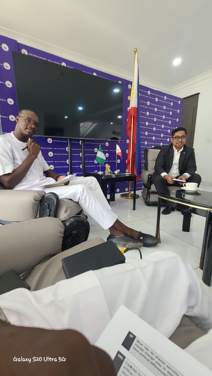 wazams's tweet photo. An enriching academic visit to the Embassy of the Republic of the Philippines in Abuja. Sincere appreciation to Mr. Norman Arrieta, Third Secretary and Vice Consul, for sharing valuable insights on diplomacy, international cooperation, and bilateral relations. 🇵🇭🇳🇬 #Diplomacy https://t.co/BhZ2O4ycx6