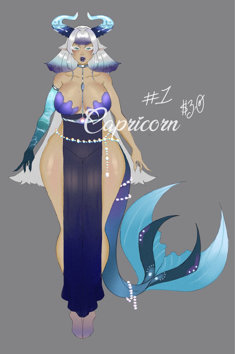 VronikaTheWitch's tweet photo. Capricorn Land Merkin still available 

Price: ̶3̶̶0̶ ✨25✨
Add ons:
NSFW Half body colored: $50 additional
Sketch page with one nsfw: $85 additional
Bust portrait: $45 additional
Can be used for vtuber/pngtuber concept
Comes will commercial rights
PayPal/Ko-fi accepted. https://t.co/Lurkfu052q