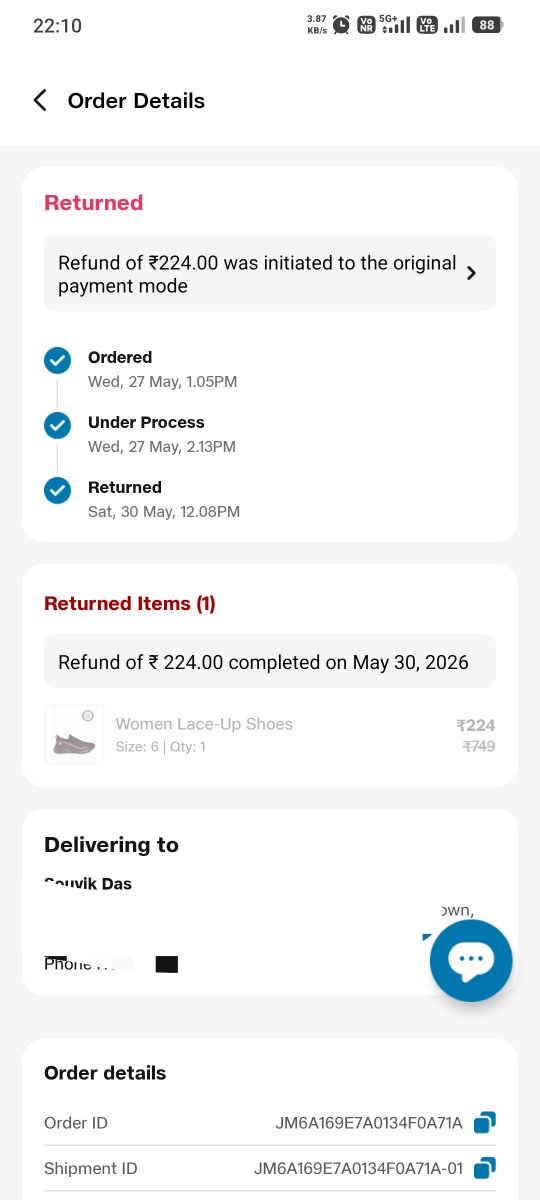 SouvikOfficial's tweet photo. @JioMart JM6A1D2A8A01068591C9
what's the problem with this product..?
I ordered this product twice &amp; both of the times it's not getting delivered. https://t.co/lc1B0xsF3V