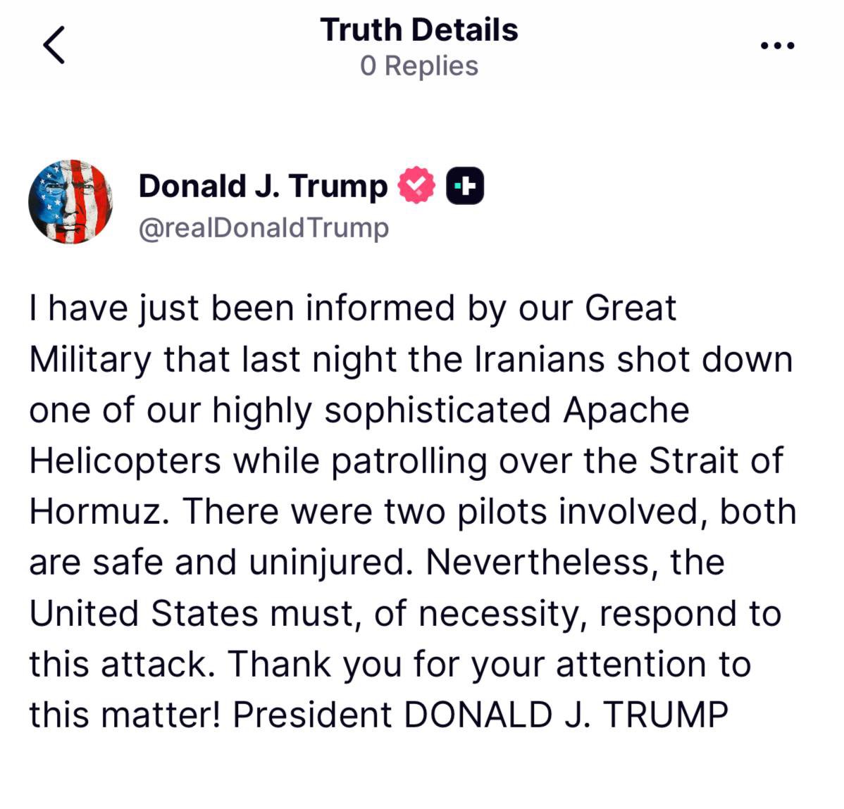 HilzFuld's tweet photo. Excellent! Glad they’re safe and very pleased that he’ll retaliate! https://t.co/lB5LeJeCj7