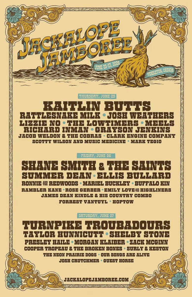 BREWPUBLIC's tweet photo. In just a few weeks, Jackalope Jamboree returns for three days in beautiful Pendleton, Oregon. There will be plenty of Americana/Indie Country music to enjoy while tossing back a few beers and ciders! Details below.

https://t.co/G2SFF3dj1p

@JackalopeJambo @travelpendleton https://t.co/vttx7c6ok3